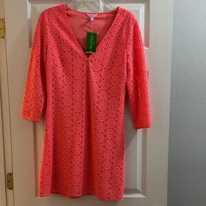 Lilly Pulitzer Pucker Pink Lace Dress